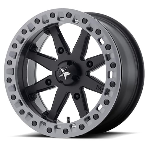 MSA Offroad UTV M32 Lok2 Satin Black W/ Gray Ring - Part Number M31-04737 MSA Offroad UTV M32 Lok2 Satin Black W/ Gray Ring Photo