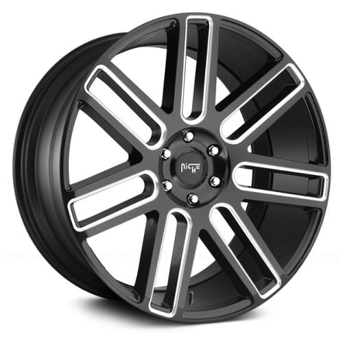 Niche Elan M096 Matte Black W/ Milled Spokes - Part Number M096240085+25 Niche Elan M096 Matte Black W/ Milled Spokes Photo