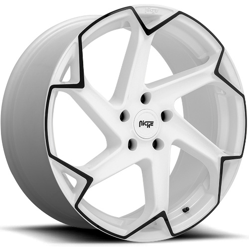 Niche Flash M257 Gloss White W/ Black - Part Number M257209065+35 Niche Flash M257 Gloss White W/ Black Photo