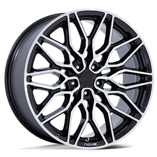 Niche Calabria 5 NC277 Gloss Black Machined - Part Number NC277BD22905720 Niche Calabria 5 NC277 Gloss Black Machined Photo