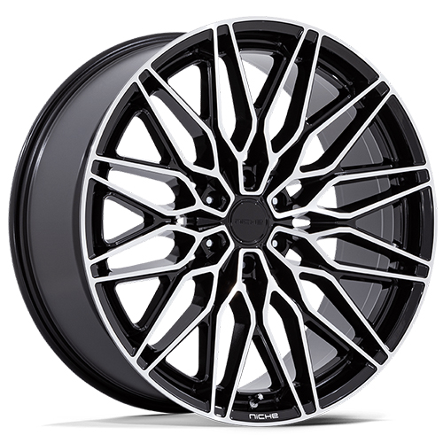 Niche Calabria 6 NC278 Gloss Black Machined - Part Number NC278BD24106330 Niche Calabria 6 NC278 Gloss Black Machined Photo
