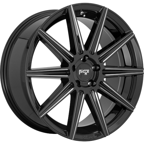 Niche Tifosi M243 Gloss Black W/ Milled Spokes - Part Number M2432090F8+38 Niche Tifosi M243 Gloss Black W/ Milled Spokes Photo