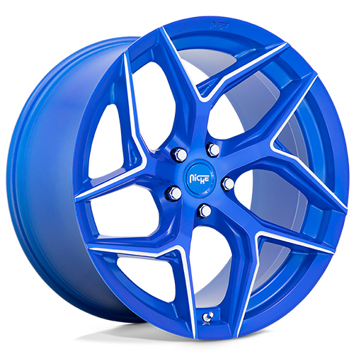 Niche M268 Torsion Anodized Blue Milled - Part Number M268200565+40 Niche M268 Torsion Anodized Blue Milled Photo