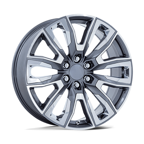 OE Performance PR225 Gloss Gunmetal Machined With Chrome Accents - Part Number PR225AP22906128 OE Performance PR225 Gloss Gunmetal Machined With Chrome Accents Photo