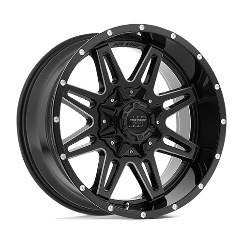 Pro Comp Blockade PA42 Gloss Black Milled - Part Number PXA8142-29539 Pro Comp Blockade PA42 Gloss Black Milled Photo