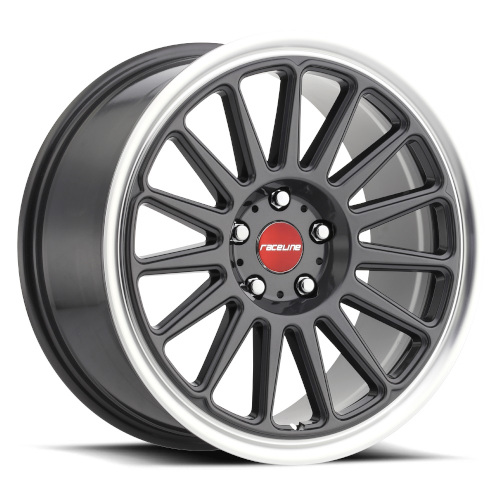 Raceline Grip 315 Gunmetal W/ Machined Lip Photo