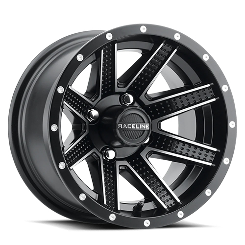 Raceline G92M Hostage Satin Black Milled - Part Number G92M-47040+05 Raceline G92M Hostage Satin Black Milled Photo