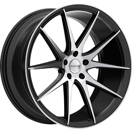 Ravetti RAV-M11 Satin Black Machined - Part Number RAV-M11-22167FM Ravetti RAV-M11 Satin Black Machined Photo