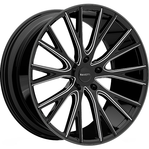 Ravetti RAV-M12 Black Milled - Part Number RAV-M12-22167BMW Ravetti RAV-M12 Black Milled Photo