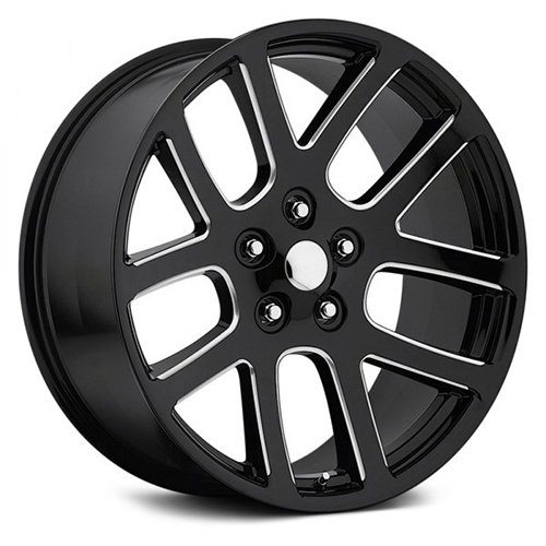 Replica Tech RT-11 Gloss Black W/ Milled Accents - Part Number RT11-2090TT25KBX Replica Tech RT-11 Gloss Black W/ Milled Accents Photo