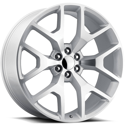 Replica Tech RT-6 Silver W/ Machined Face - Part Number RT6-2410XX30RSM Replica Tech RT-6 Silver W/ Machined Face Photo