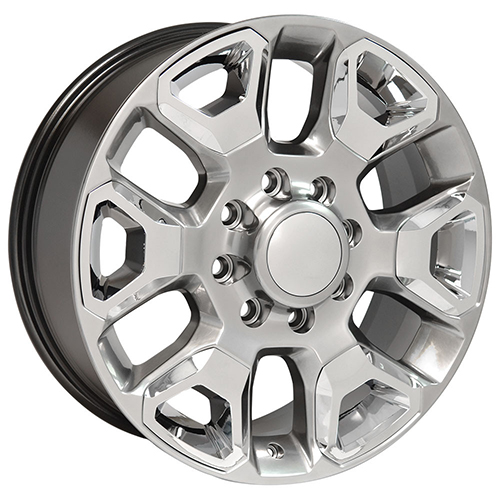 Replica Wheel Dodge Ram 2500/3500 DG66 Hyper Silver W/ Chrome