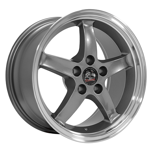 OE Wheels Ford Mustang Cobra FR04 Gunmetal W/ Machined Lip Photo