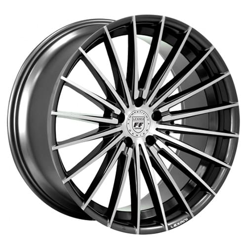 Lexani Ressa 681 Gloss Black Machined - Part Number 681-2290-31-32MB Lexani Ressa 681 Gloss Black Machined Photo