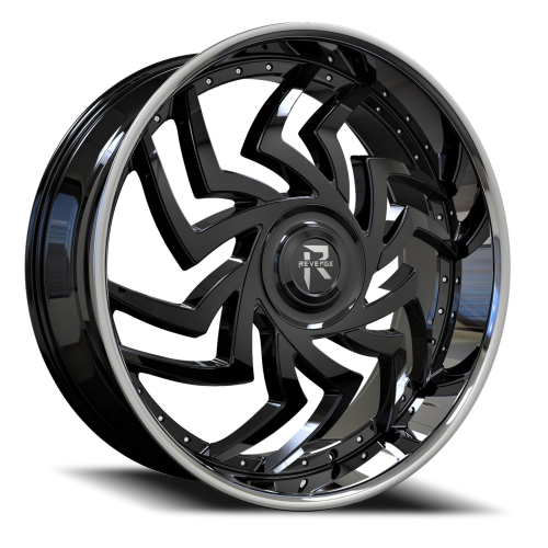 Revenge Rl107 Gloss Black W/ Stainless Lip