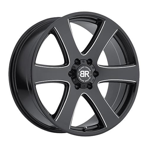 Black Rhino Haka Gloss Black W/ Milled Spokes - Part Number 2085HAK156140B12 Black Rhino Haka Gloss Black W/ Milled Spokes Photo