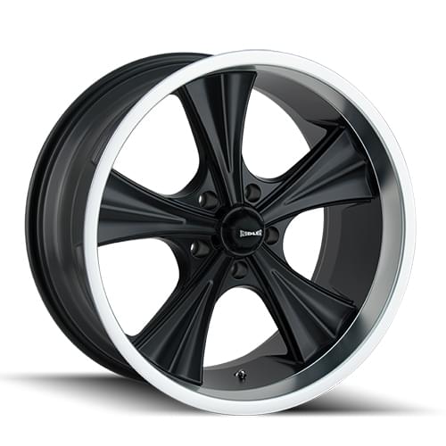 Ridler 651 Matte Black W/ Machined Lip Photo