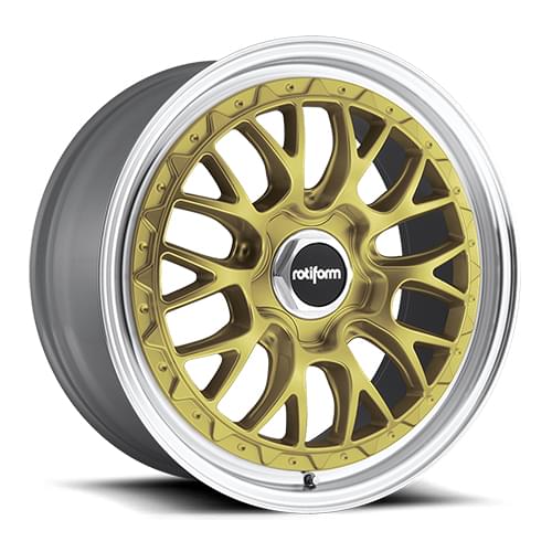 Rotiform LSR R156 Gold W/ Machined Lip - Part Number R1561885F8+35 Rotiform LSR R156 Gold W/ Machined Lip Photo