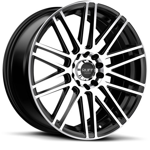 Ruff Racing R367 Satin Black W/ Machined Face - Part Number 1775367385D04F73 Ruff Racing R367 Satin Black W/ Machined Face Photo