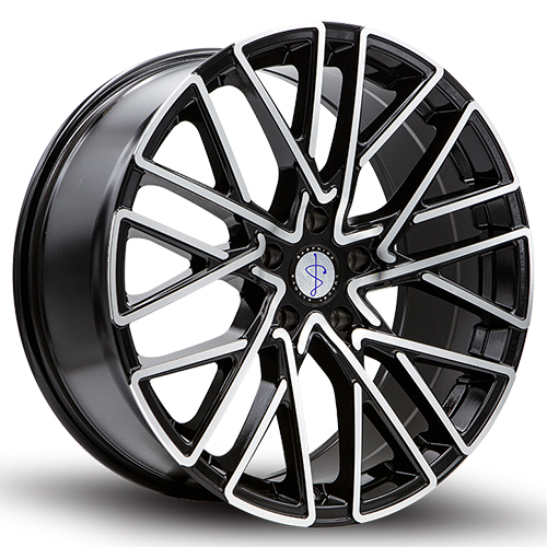 Sapphire Luxury Alloys SX02 Gloss Black W/ Machined Face - Part Number SX02AB-2090E35 Sapphire Luxury Alloys SX02 Gloss Black W/ Machined Face Photo