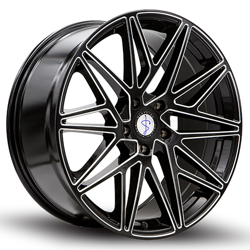 Sapphire Luxury Alloys SX05 Gloss Black Milled - Part Number SX05AD-2090E35 Sapphire Luxury Alloys SX05 Gloss Black Milled Photo