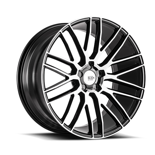 Savini BM13 Gloss Black Machined - Part Number BM13-22105000M1557-5x112-ET35 Savini BM13 Gloss Black Machined Photo