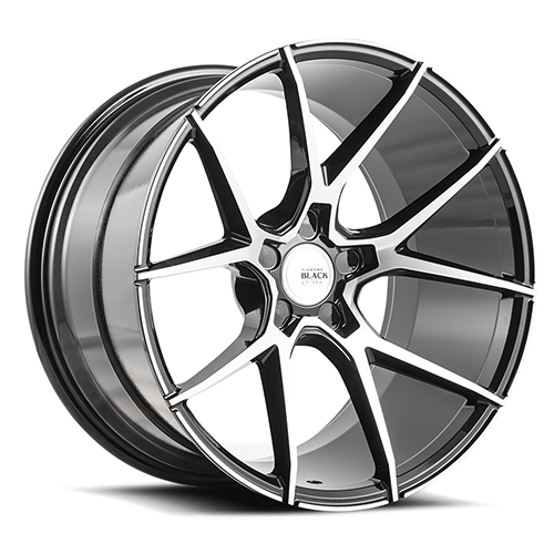 Savini BM14 Gloss Black Machined - Part Number BM14-20105000M1557-5x130-ET15 Savini BM14 Gloss Black Machined Photo
