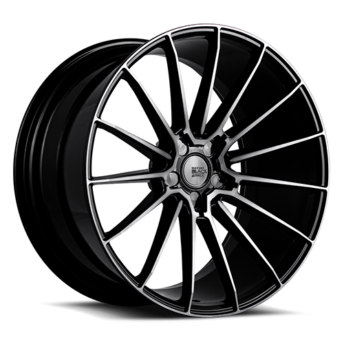 Savini BM16 Gloss Black Double Dark Tint - Part Number BM16-22090000D1557-5x4.75-ET35 Savini BM16 Gloss Black Double Dark Tint Photo