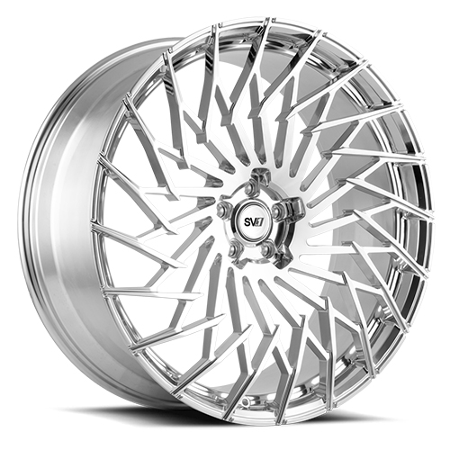Savini SV.1 X5 Brushed W/ High Polished Accents - Part Number SV1X05-24100512H2257L Savini SV.1 X5 Brushed W/ High Polished Accents Photo