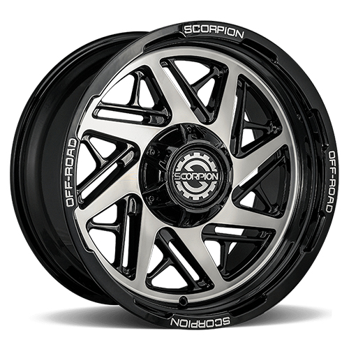 Scorpion Demolition Black W/ Machined Spokes - Part Number DM-201063539-19BM Scorpion Demolition Black W/ Machined Spokes Photo