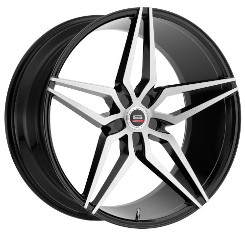 Spec-1 SPM-81 Gloss Black Brushed - Part Number SPM81221054020GBB-DT5X114.3 Spec-1 SPM-81 Gloss Black Brushed Photo