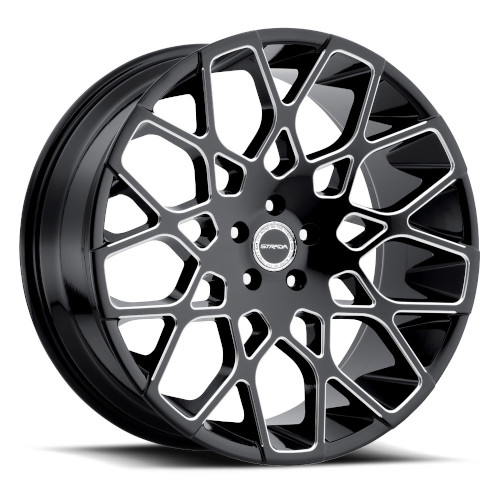 Strada Buca S59 Gloss Black W/ Milled Edge - Part Number S59663926GBML Strada Buca S59 Gloss Black W/ Milled Edge Photo