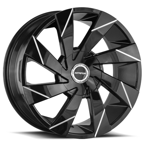 Strada Moto S62 Gloss Black Milled Line - Part Number S62250240GBL Strada Moto S62 Gloss Black Milled Line Photo