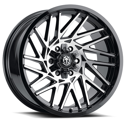 Terra Offroad TR-9 Gloss Black W/ Machined Face - Part Number TR9-2090PP-12PBF Terra Offroad TR-9 Gloss Black W/ Machined Face Photo