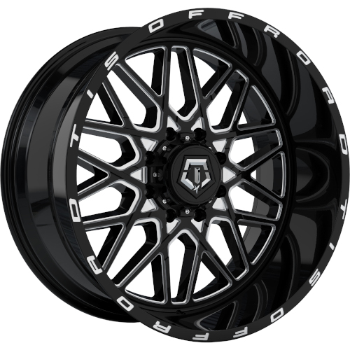 TIS Offroad 548 Gloss Black Milled - Part Number 548BM-2228144 TIS Offroad 548 Gloss Black Milled Photo
