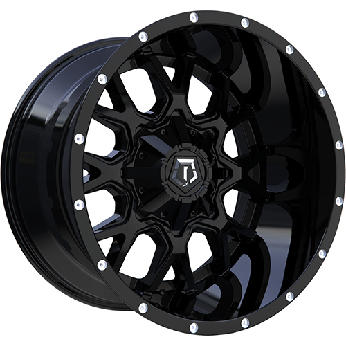 TIS Offroad 549B Satin Black Spot Milling on Lip - Part Number 549B-8906818 TIS Offroad 549B Satin Black Spot Milling on Lip Photo