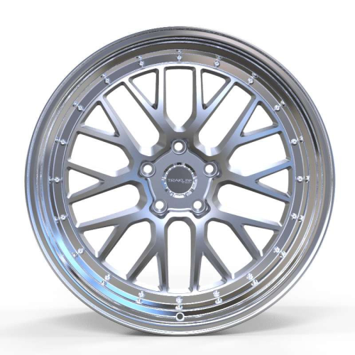 Traklite Wheels Turbulance Hyper Silver w/ Polished Lip