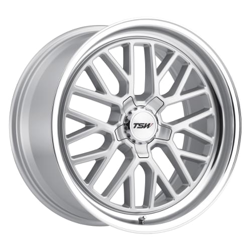 TSW Hockenheim Silver W/ Mirror Cut Lip - Part Number 1780HCK405114S76 TSW Hockenheim Silver W/ Mirror Cut Lip Photo