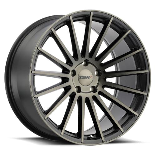 TSW Luco Matte Black W/ Machined Dark Tint - Part Number 1895LCU205114M76 TSW Luco Matte Black W/ Machined Dark Tint Photo