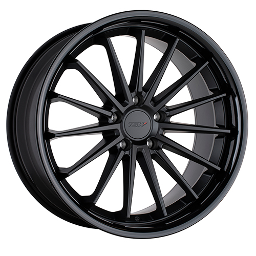 TSW Marina Matte Black W/ Gloss Black Lip - Part Number 1885MRA305114B76 TSW Marina Matte Black W/ Gloss Black Lip Photo