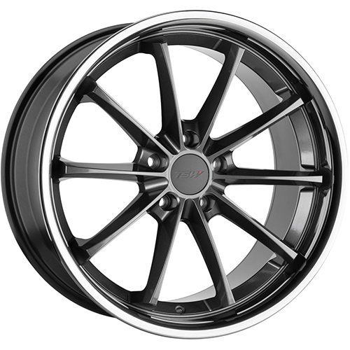 TSW Sweep Gunmetal W Stainless Lip - Part Number 1995SWP405120G76 TSW Sweep Gunmetal W Stainless Lip Photo