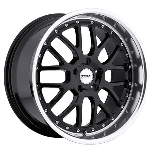 TSW Valencia Gloss Black W/ Mirror Lip - Part Number 2010VAL405120B76 TSW Valencia Gloss Black W/ Mirror Lip Photo