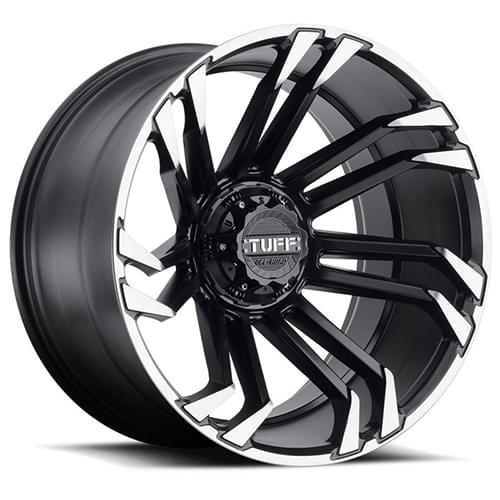 Tuff T21 Matte Black W/ Tinted Machined Flange - Part Number 2411T21-56135M87 Tuff T21 Matte Black W/ Tinted Machined Flange Photo