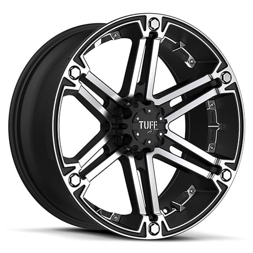 Tuff T01 Black W/ Machined Face & Chrome Inserts - Part Number 1780T01206135F87C Tuff T01 Black W/ Machined Face & Chrome Inserts Photo