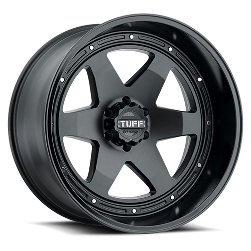 Tuff T1A Matte Black W/ Gloss Black Lip - Part Number 2210T1A058180B25 Tuff T1A Matte Black W/ Gloss Black Lip Photo