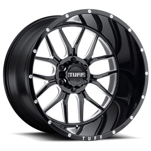 Tuff T23 Gloss Black Milled & Dimples - Part Number 2010T23-95D70B78 Tuff T23 Gloss Black Milled & Dimples Photo