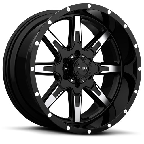 Tuff T15 Gloss Black W/ Machined Face Photo