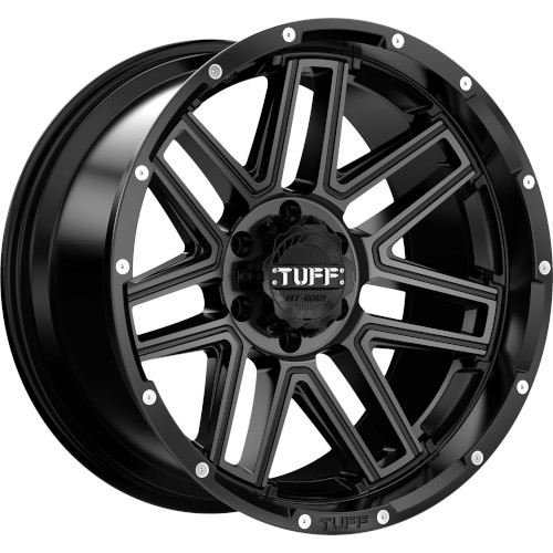 Tuff T17 Satin Black Machined - Part Number 2090T17156114F66 Tuff T17 Satin Black Machined Photo