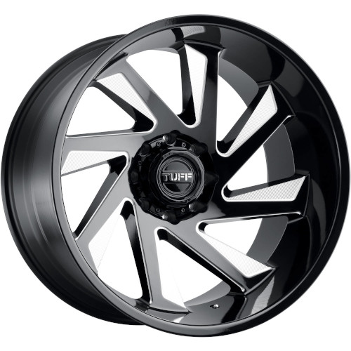Tuff T1B Gloss Black Milled Left - Part Number 2212T1B-56140B12L Tuff T1B Gloss Black Milled Left Photo