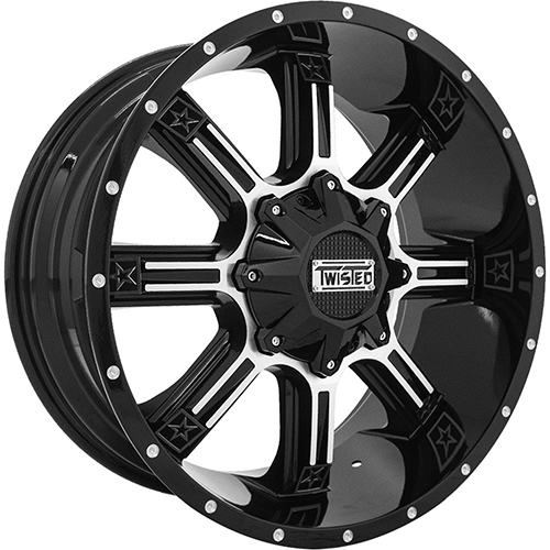 Twisted Offroad Radar T-21 Black Machined - Part Number T-21209051143127+0GBM Twisted Offroad Radar T-21 Black Machined Photo